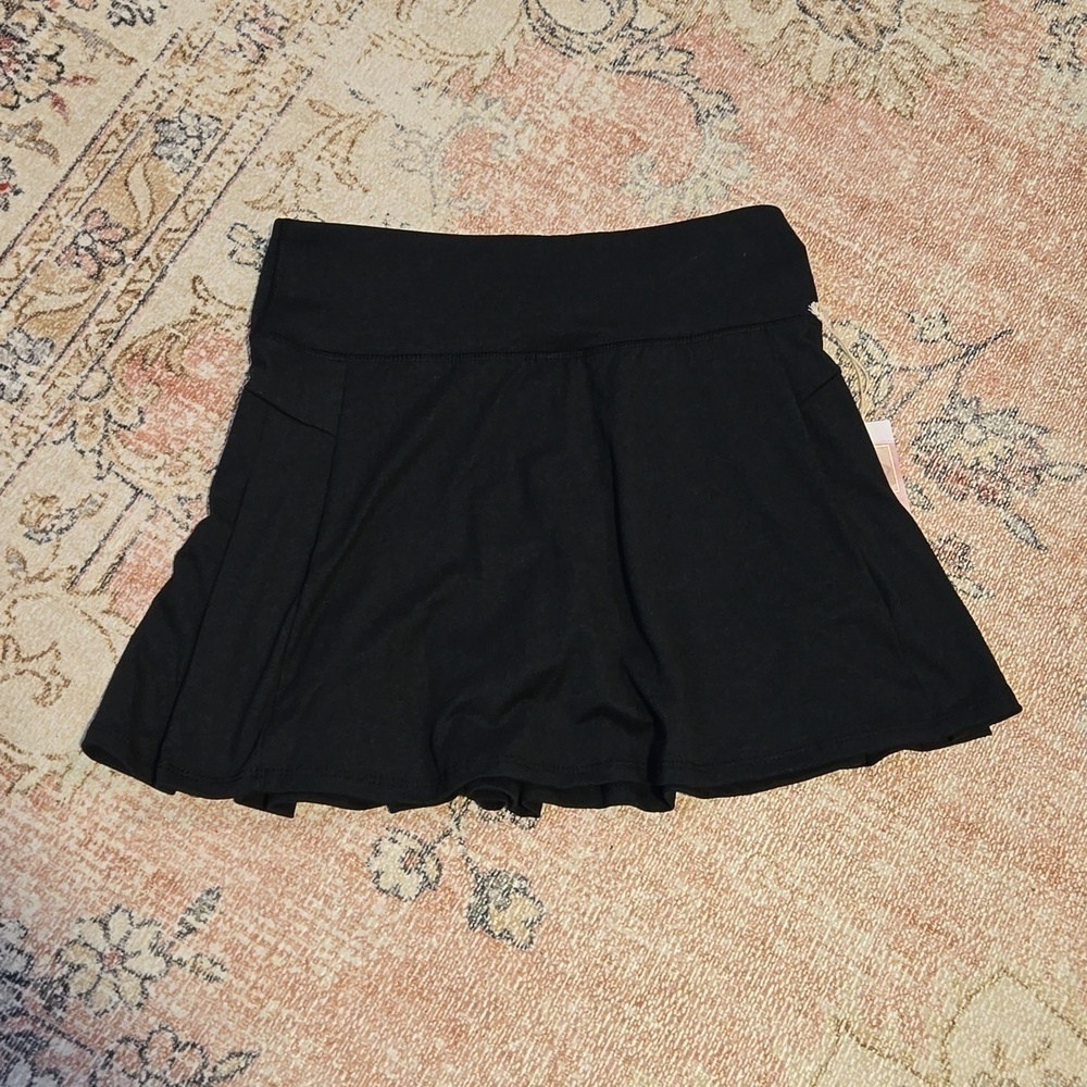 Jessica Simpson Active Back Pleated 3 Pocket Black Golf Tennis Skort - Size M